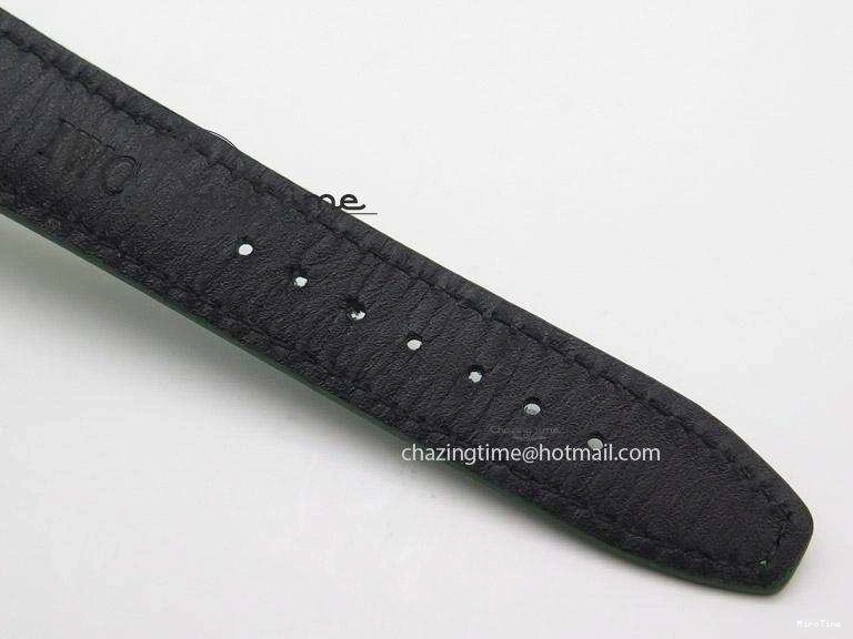 MIROTIME 1228 Versatile Portuguese 40mm Chrono SS Green Dial On Green Leather Strap A 7380